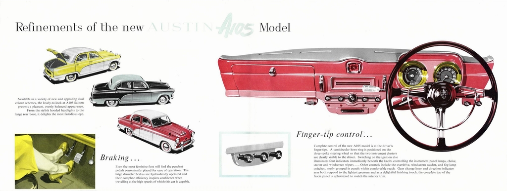 1956 Austin A105 Sedan and A302 Estate Brochure Page 2